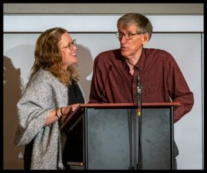 Board Treasurer Karen Maddox and LOTM ED Dale Long